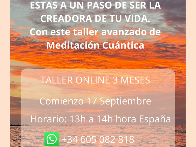 Taller online meditación cuántica