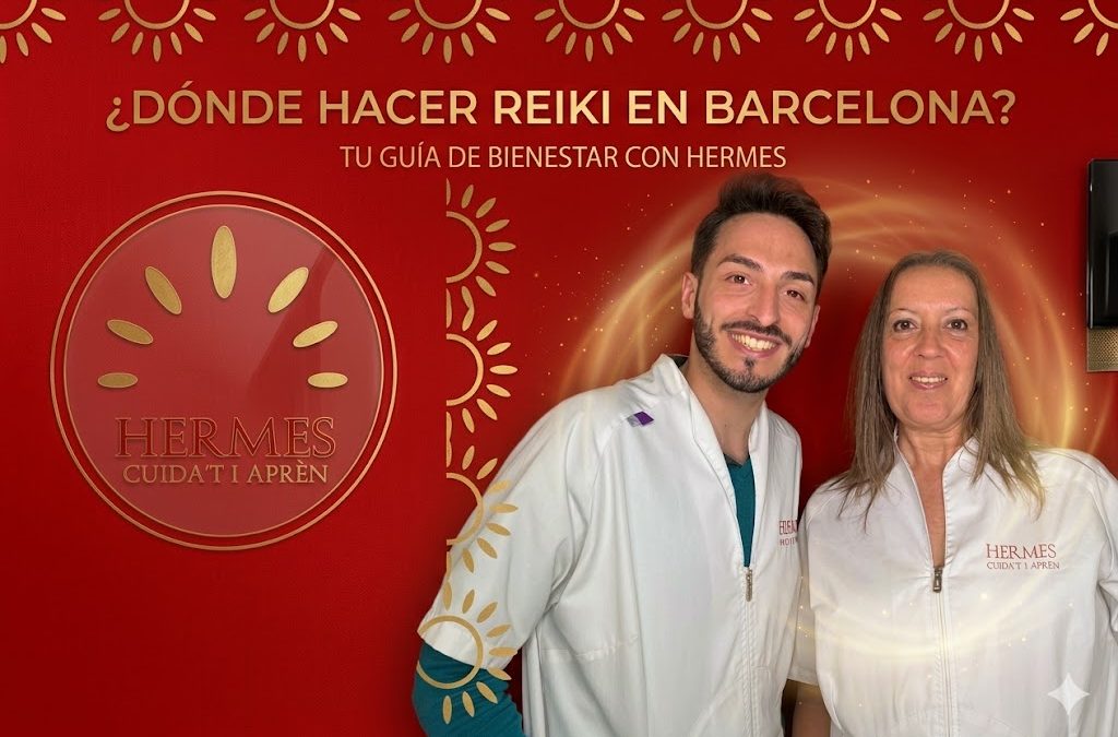 Sesión de Reiki en Barcelona con Montserrat Oliveros y Miquel Ribas en el Centro Hermes Cuida’t i Aprèn en La Sagrera