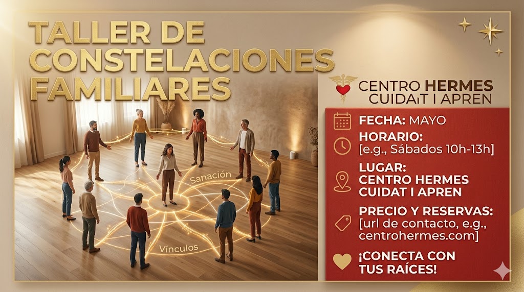 Miniatura del taller de constelaciones familiares en Barcelona La Sagrera con Montserrat Oliveros e Isabel Jiménez